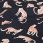 Preview: Baumwollstoff Motivdruck Leopard schwarz